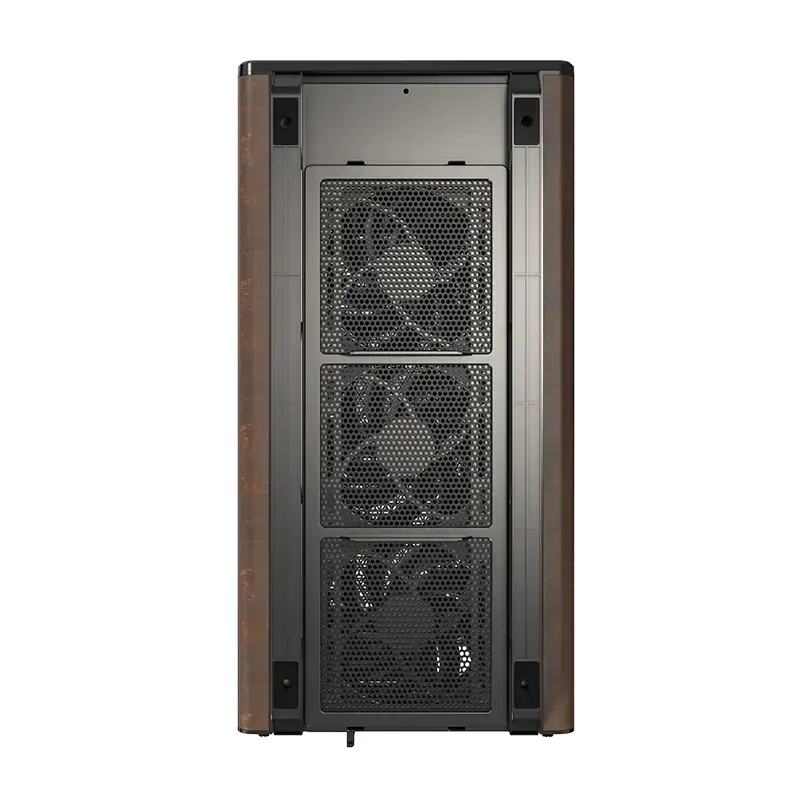 Montech кутия Case mATX - Heritage PRO (B) - USB-C, Leather, 4 x 120 mm Fans - image 5