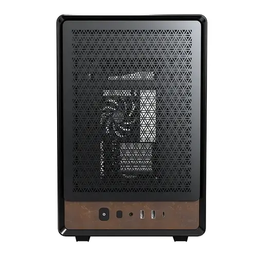 Montech carcasă Case mATX - Heritage PRO (B) - USB-C, piele, 4 ventilatoare de 120 mm - 7
