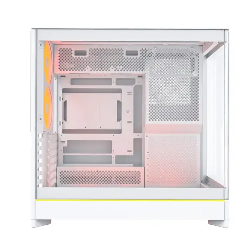 Montech кутия Case ATX - HS02 PRO (W) - 5 x 120 mm ARGB Fans, USB-C, Black - image 4