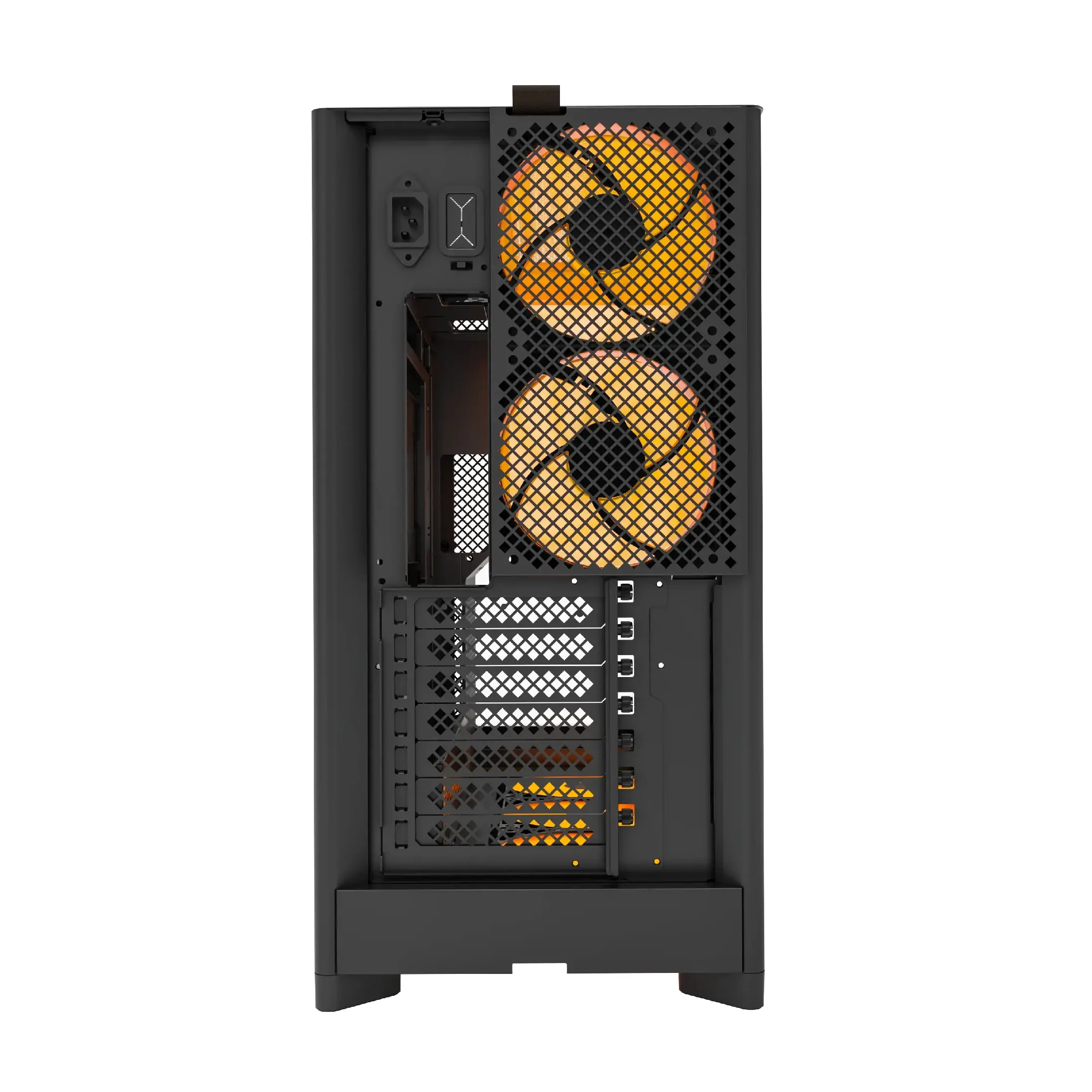 Montech кутия Case ATX - HS02 PRO (B) - 5 x 120 mm ARGB Fans, USB-C, Black - image 6