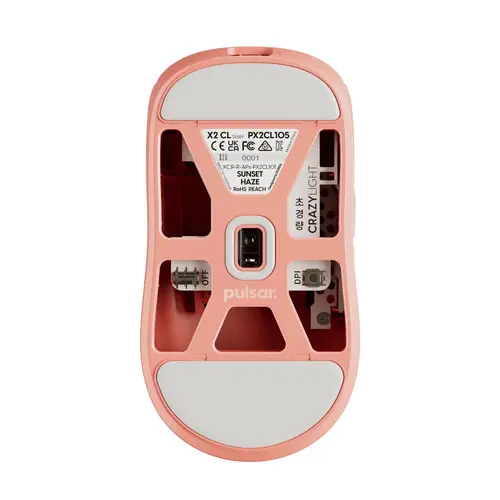 Pulsar професионална геймърска мишка Wireless Gaming Mouse X2 CrazyLight Sunset Haze 8K - image 1