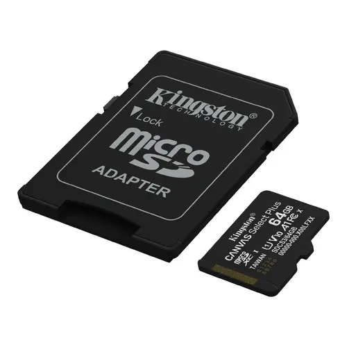 Памет, KINGSTON 64GB SDMIC KING CANVAS SEL+ A1 - image 2