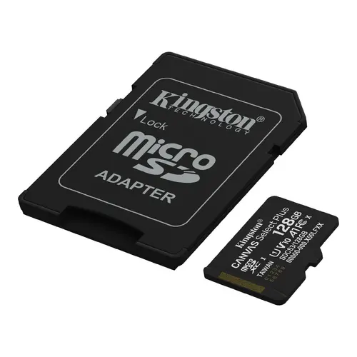 Памет, KINGSTON 128GB SDMIC KING CANVAS SEL+A1 - image 2