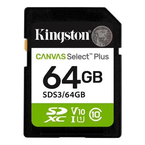 Памет, KINGSTON 64G SD KINGST CANVAS SEL+ G3 - image 1
