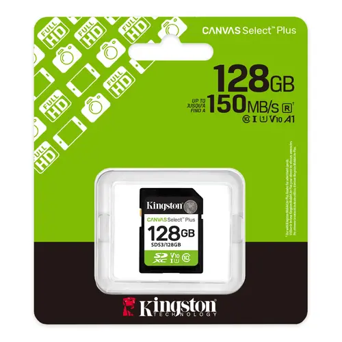 Памет, KINGSTON 128G SD KINGST CANVAS SEL+ G3