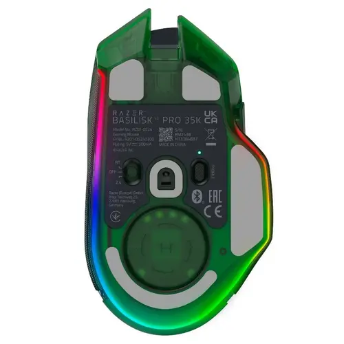 Razer Basilisk V3 Pro 35K Phantom Green Edition, Gaming mouse, Ergonomic Wireless Gaming Mouse, Charging Cable USB Type C, 30000DPI, Optical Mouse Switches Gen-3, 63 g, Focus Pro 30K Optical Sensor - image 4