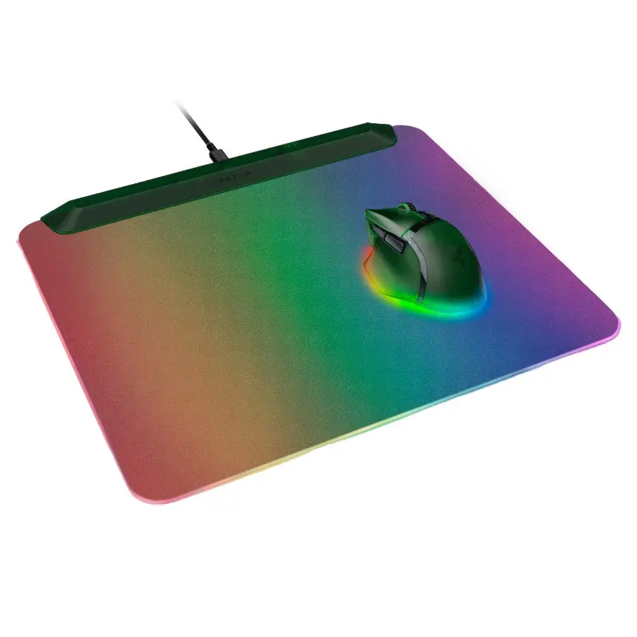 Razer Firefly V2 Pro Phantom Green Edition, Razer Chroma customizable RGB lighting, Micro-textured surface, Built-in cable catch, All-round edge lighting, 19 lighting zones, Braided USB cable, Dimensions: 355mm x 255mm x 3mm - image 1