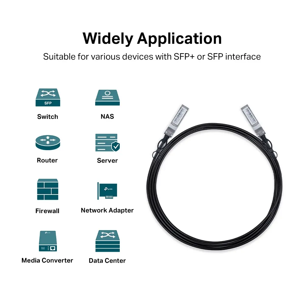 Кабел Tp-link SM5220-3M, Direct Attach 10 Gbps, SFP+, 3m - image 3