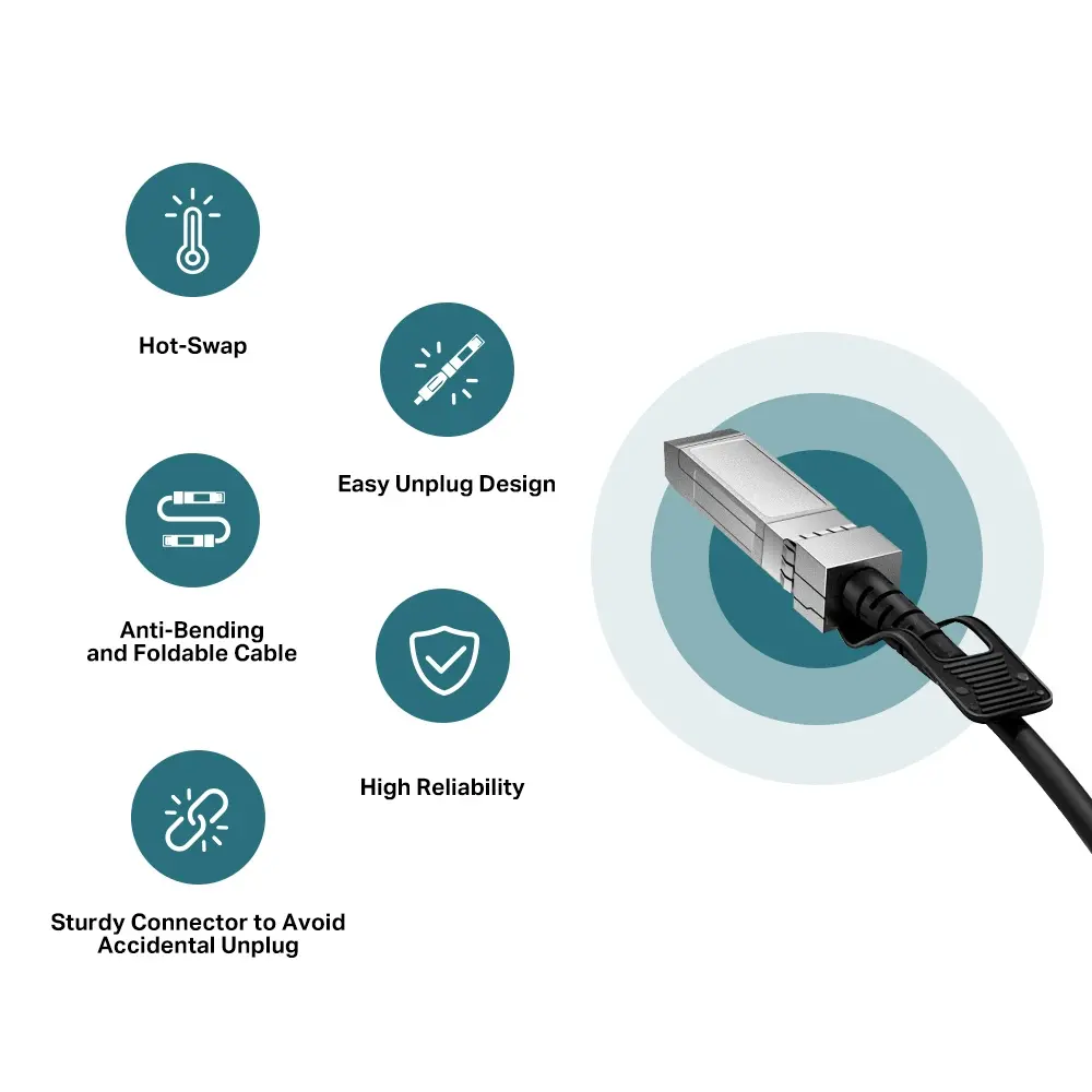 Кабел Tp-link SM5220-3M, Direct Attach 10 Gbps, SFP+, 3m - image 5