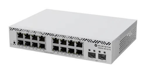 Комутатор MikroTik CSS318-16G-2S+IN, 16x Gbit, 2xSFP+, управляем, за шкаф - image 1