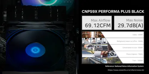 Zalman охлаждане за процесор CPU Cooler CNPS9X PERFORMA PLUS BLACK LGA1851/AM5 - image 13