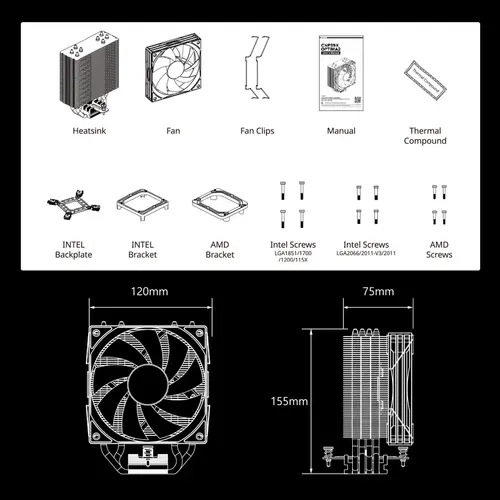Zalman охлаждане за процесор CPU Cooler CNPS9X OPTIMA2 LGA1851/AM5 - image 10