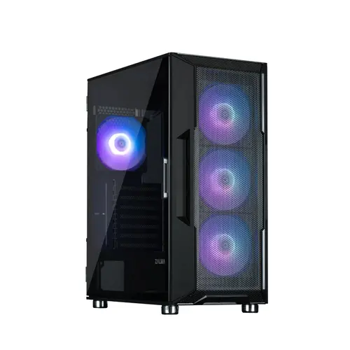 Zalman кутия Case ATX - i3 NEO ARGB Black - Mesh, aRGB, Tempered Glass