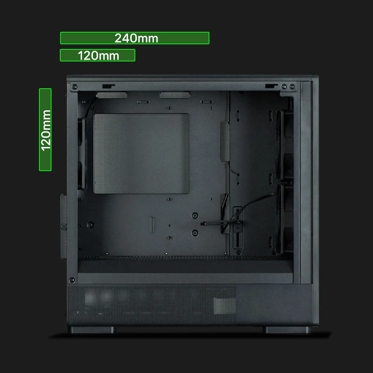 Zalman кутия Case mATX - P10 NAMU BLACK - Wood, USB-C - image 18