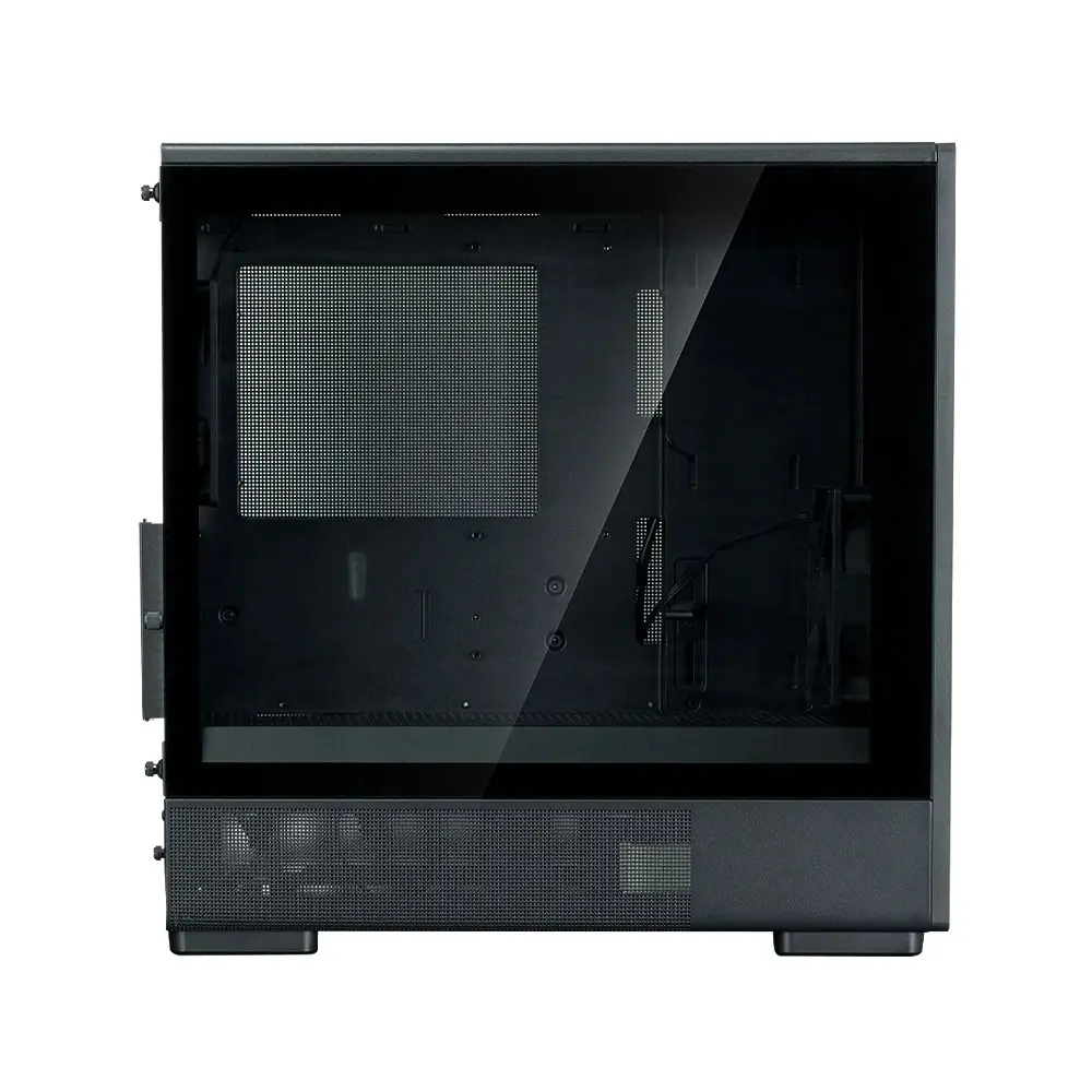 Zalman кутия Case mATX - P10 NAMU BLACK - Wood, USB-C - image 4