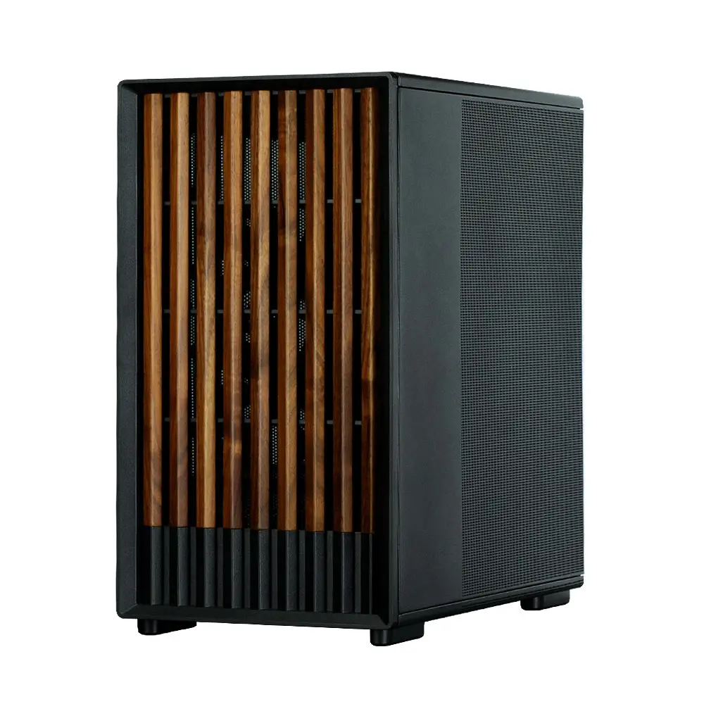 Zalman кутия Case mATX - P10 NAMU BLACK - Wood, USB-C - image 5