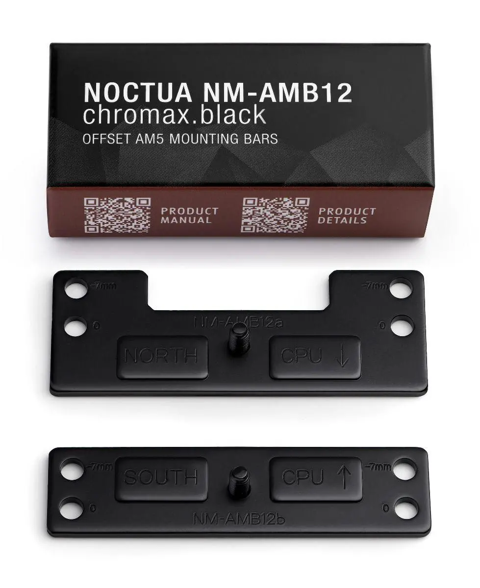 Noctua Mounting KIT - NM-AMB12 chromax.black - AM4/AM5 - image 1