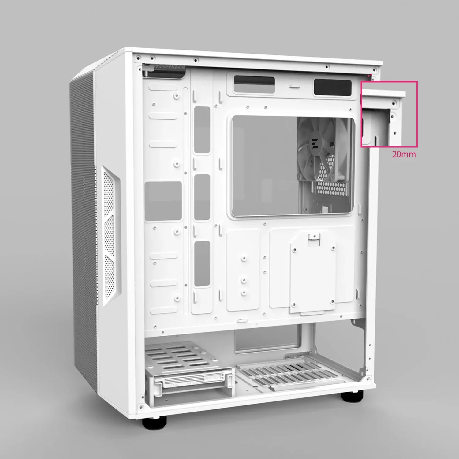 Zalman κουτί Case ATX - i3 NEO ARGB White - Mesh, aRGB, Tempered Glass - image 14