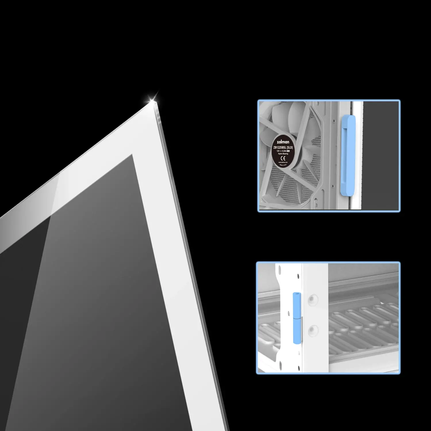 Zalman carcasă Case ATX - i3 NEO ARGB White - Mesh, aRGB, Tempered Glass - image 21
