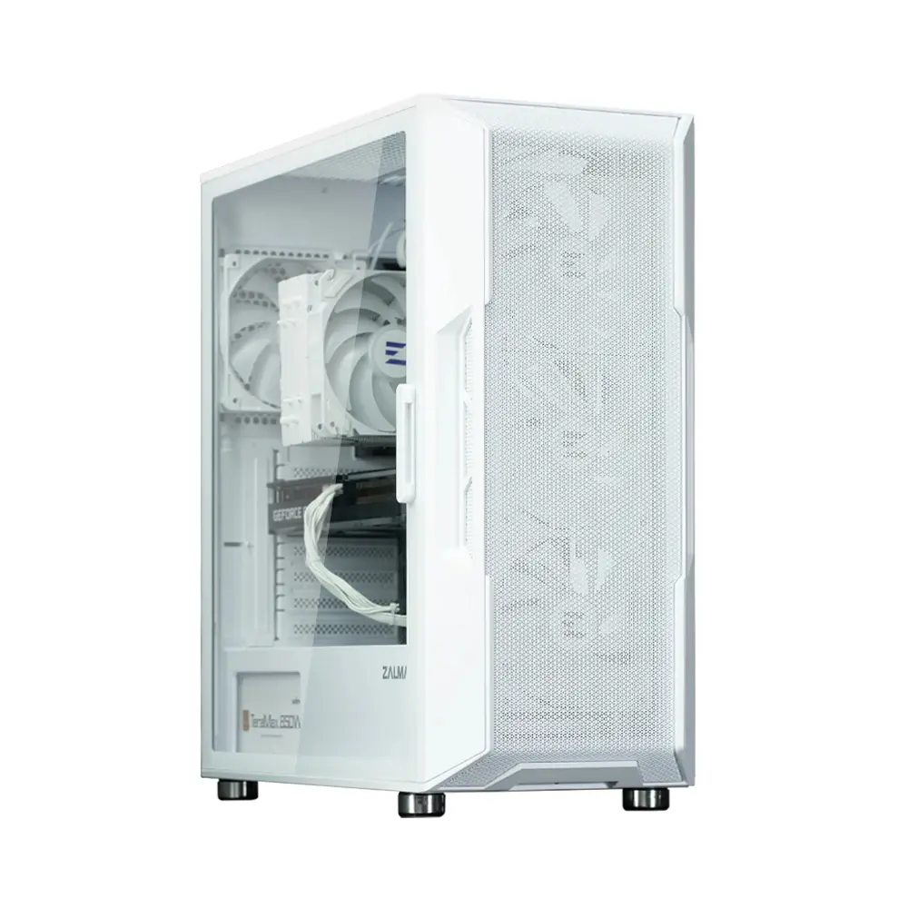 Zalman кутия Case ATX - i3 NEO ARGB White - Mesh, aRGB, Tempered Glass - image 3