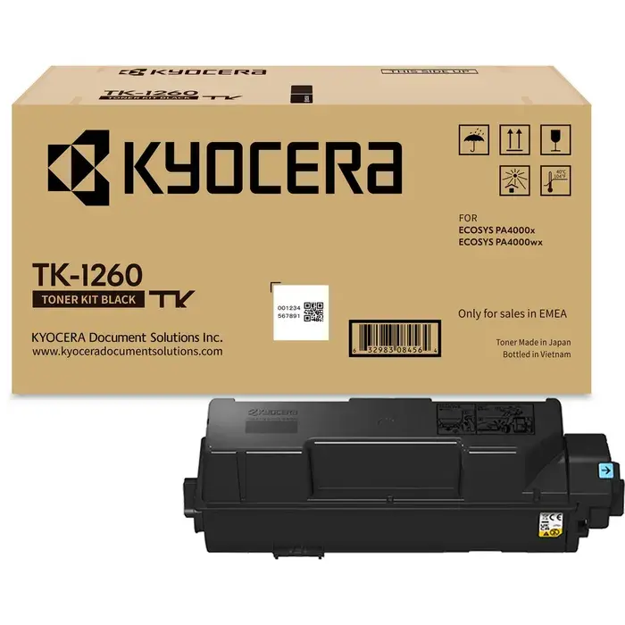 ΚΑΣΕΤΑ ΓΙΑ KYOCERA ECOSYS PA4000X/PA4000WX - Μαύρο - TK1260 (TK-1260) - PN 1T0C150NL0