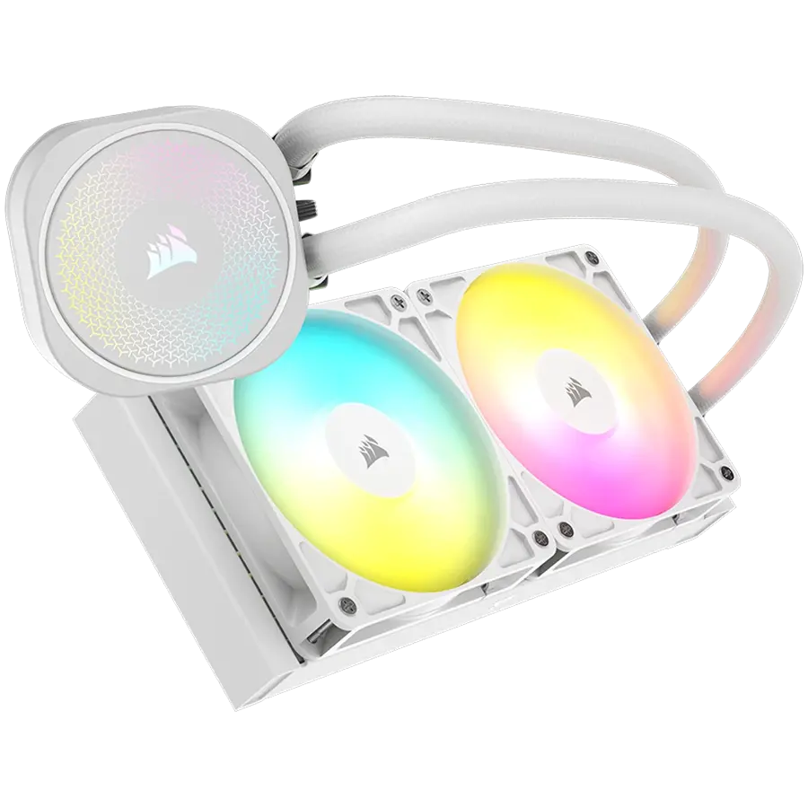 CORSAIR NAUTILUS 240 ARGB White, 240mm Radiator, Liquid CPU Cooler