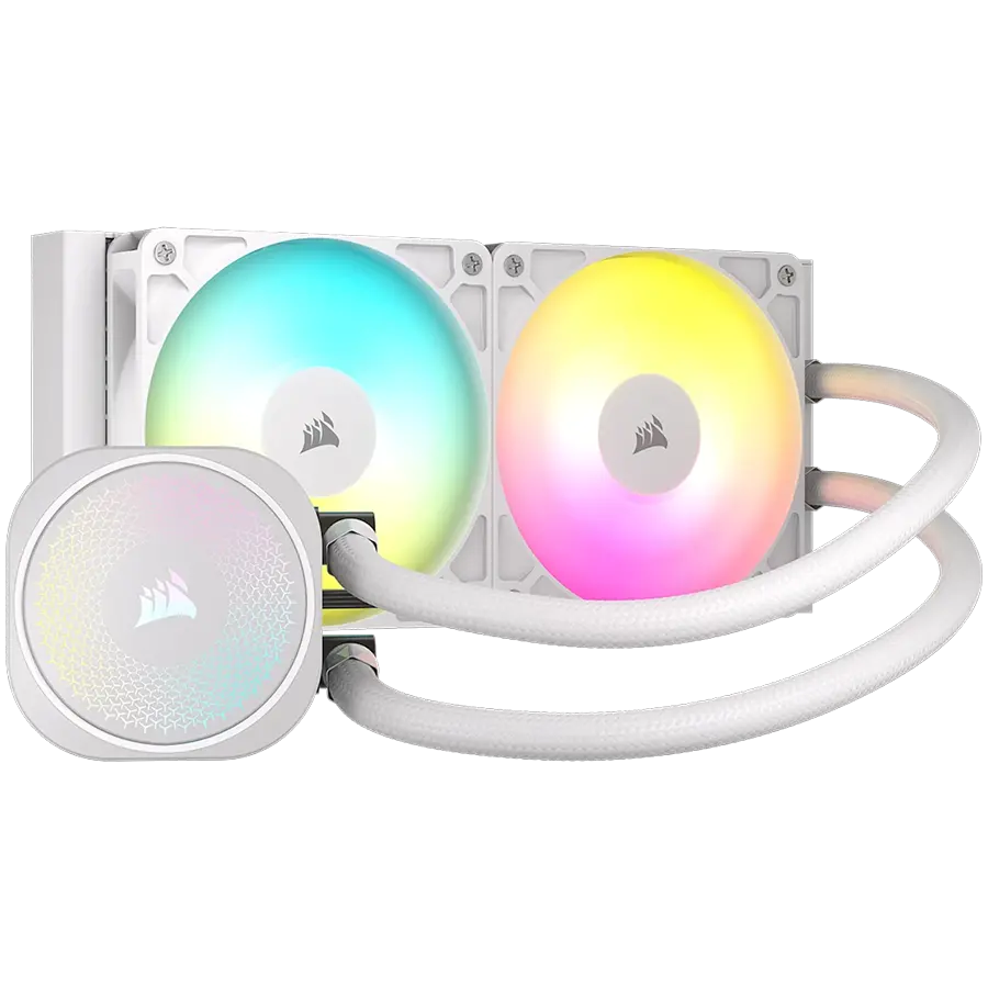 CORSAIR NAUTILUS 240 ARGB White, 240mm Radiator, Liquid CPU Cooler - image 1