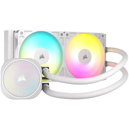 CORSAIR NAUTILUS 240 ARGB White, 240mm Radiator, Liquid CPU Cooler - image 1