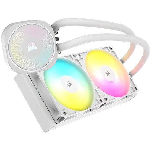 CORSAIR NAUTILUS 240 ARGB White, 240mm Radiator, Liquid CPU Cooler