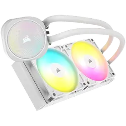 CORSAIR NAUTILUS 240 ARGB White, 240mm Radiator, Liquid CPU Cooler