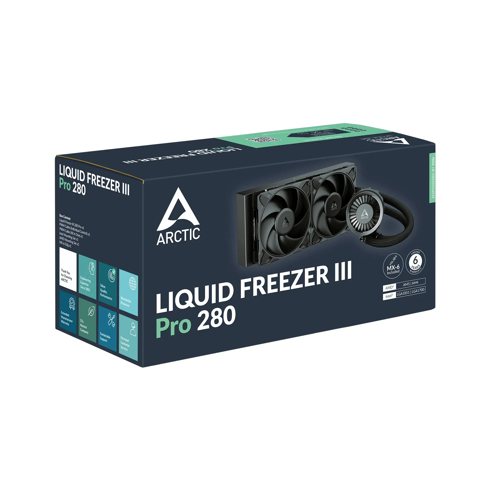 Arctic водно охлаждане Liquid Freezer III Pro 280 Black - image 5