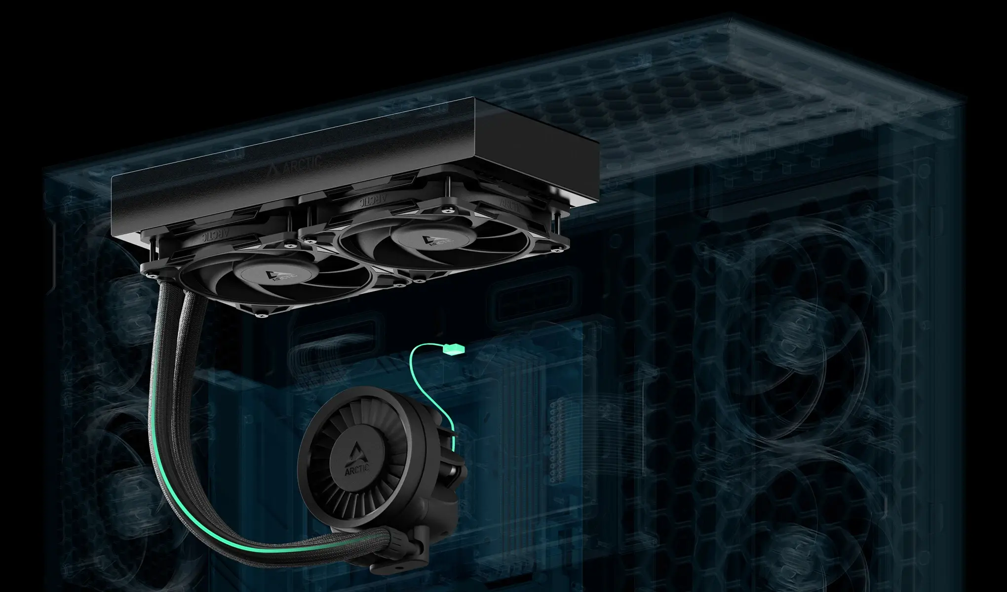 Arctic водно охлаждане Liquid Freezer III Pro 280 Black - image 9