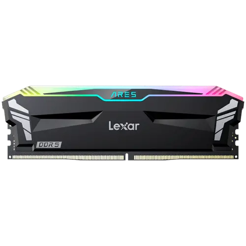 Lexar 32GB Kit (2x16GB) Ares DDR5 6000 CL32 1.35V heatsink, Non-RGB lighting, Dual pack, Black Color