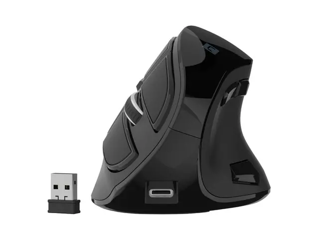 Мишка, Natec Euphonie Pro Wireless Vertical Mouse BT 5.0 4000DPI, Silent, Programmable - image 5