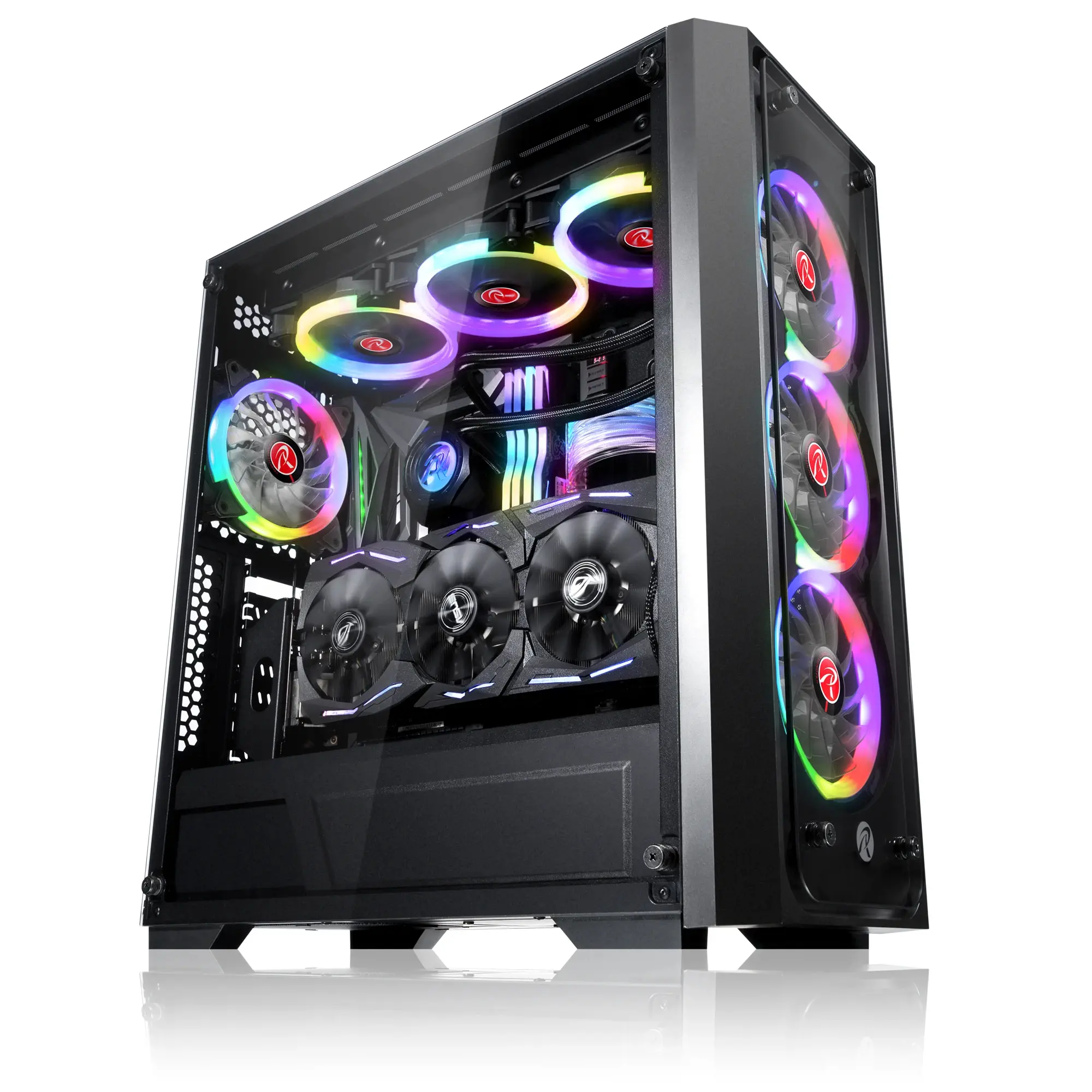 Raijintek carcasă Case EATX - PONOS TG4 - 4 x 120mm ventilatoare ARGB, Tempered Glass - image 1