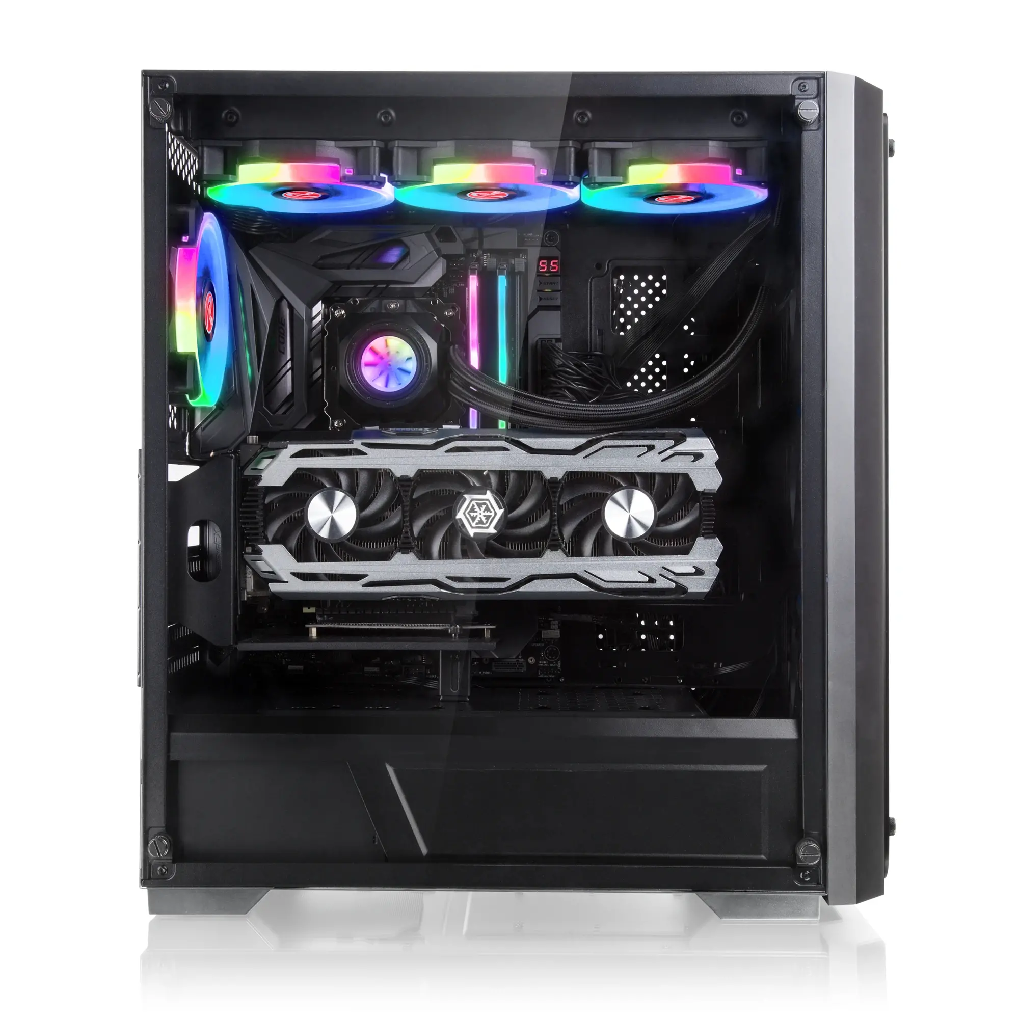 Raijintek carcasă Case EATX - PONOS TG4 - 4 x 120mm ventilatoare ARGB, Tempered Glass - image 3