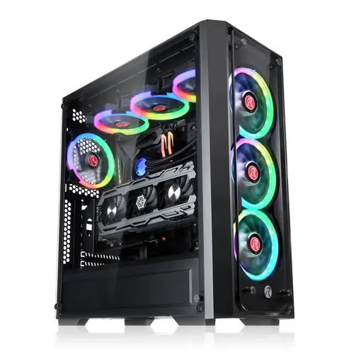 Raijintek кутия Case EATX - PONOS TG4 - 4 x 120mm ARGB Fans, Tempered Glass