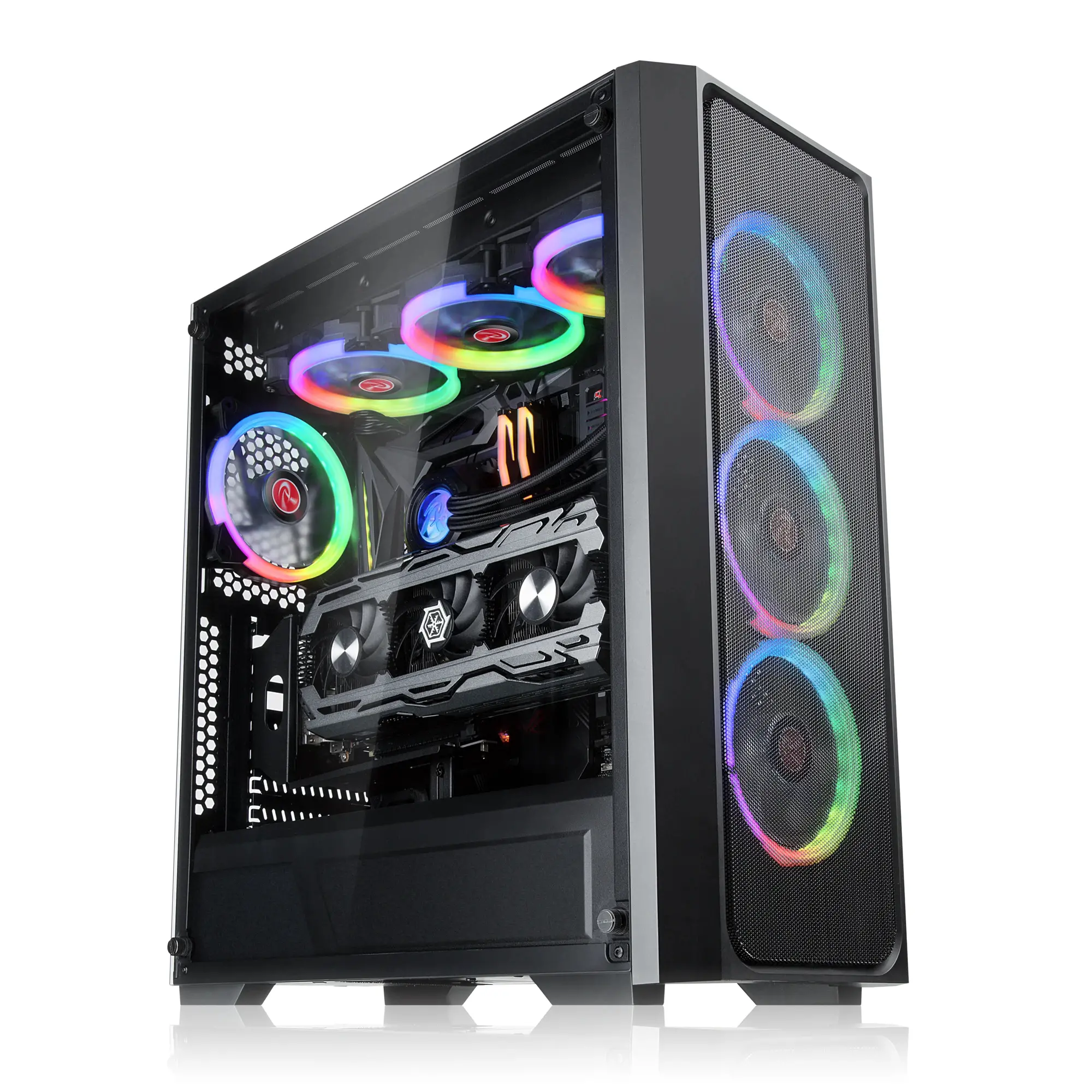 Raijintek κουτί Case EATX - PONOS MS4 - 4 x 120mm ARGB Ανεμιστήρες, Mesh