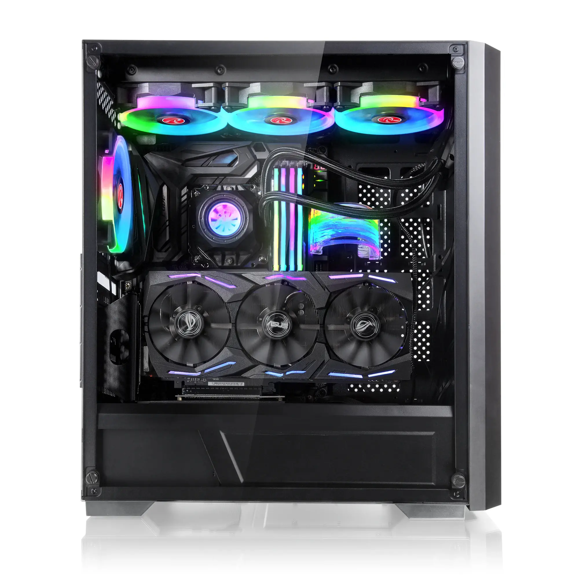 Raijintek carcasă Case EATX - PONOS MS4 - 4 x 120mm ARGB Ventilatoare, Mesh - image 3