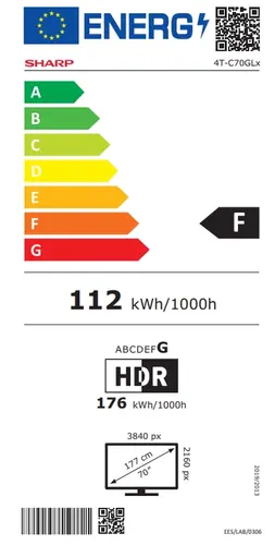 Телевизор, Sharp 70GL4260E, 70" Google TV, 4K Ultra HD 3840x2160 Frameless, AQUOS, DVB-T/T2/C/S/S2, Active Motion 1000, HDR10, Dolby Atmos, Dolby Vision, Google Assistant, Chromecast, HDMI 2.1 with eARC, 3.5mm Headphone jack / line-out, USB, Wi-Fi, Bluetooth, LAN - image 7
