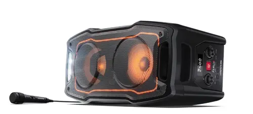 Тонколони, Sharp Speakers PS-931, Xparty SING Party  2x6.5" speaker drivers + 2x2" tweeters, max 180 W, 13h play time by built in battery, Splashproof (IPX4), True wireless Stereo, 3.5mm Aux-in and USB MP3 playback with charging, BT 5.3 - image 2