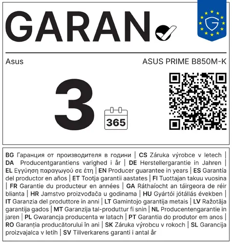 Дънна платка, ASUS PRIME B850M-K - 5