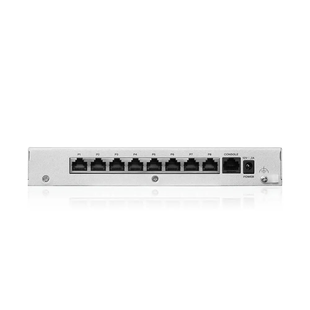 Защитна стена, ZyXEL USG FLEX 100 H, 8 Gigabit user-definable ports, 1*USB with 1 YR Gold Security Pack - image 2