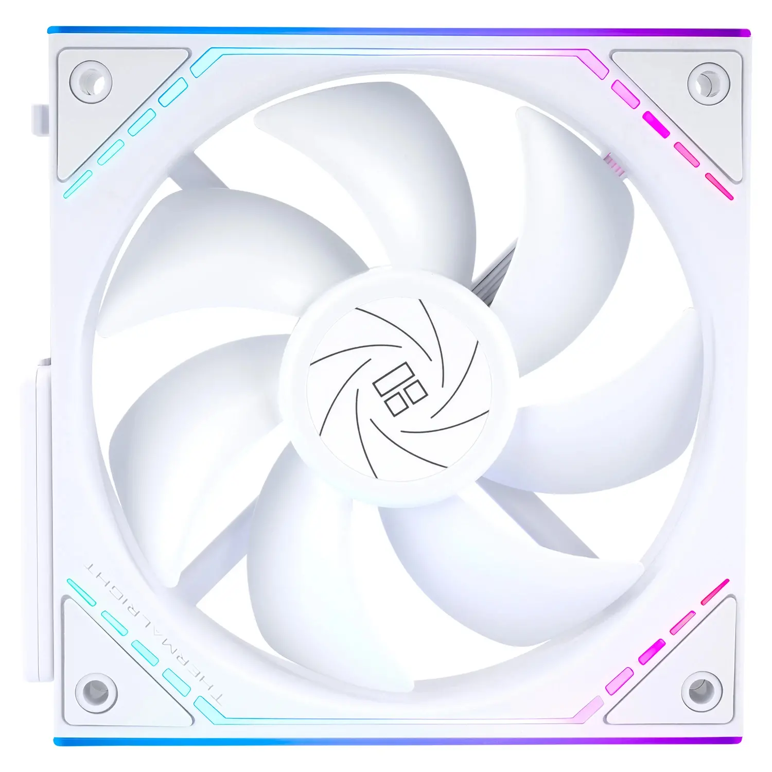 Thermalright Комплект вентилатори Fan Pack 3-in-1 3x120mm - TL-M12QW x 3 - White, Infinity Mirror, Daisy-Chain, A-RGB - image 2