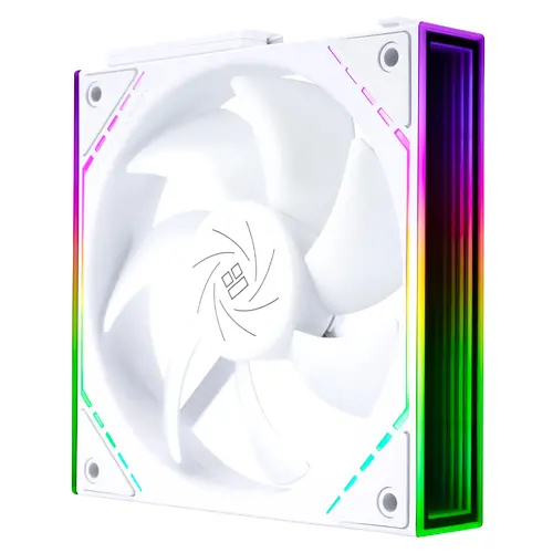 Thermalright Комплект вентилатори Fan Pack 3-in-1 3x120mm - TL-M12QW x 3 - White, Infinity Mirror, Daisy-Chain, A-RGB - image 4