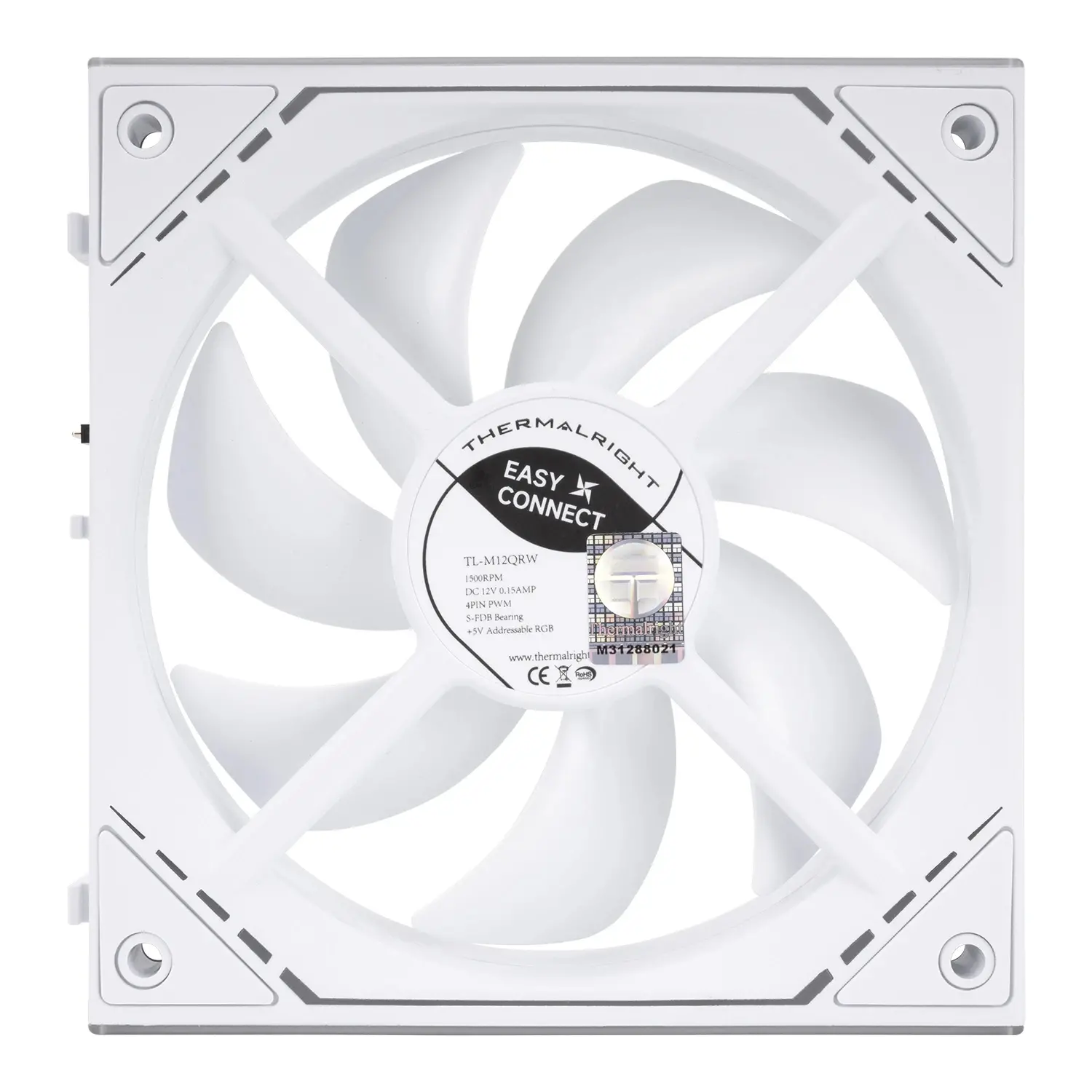 Thermalright Комплект вентилатори Fan Pack 3-in-1 3x120mm - TL-M12QRW x 3 - White, Reverse, Infinity Mirror, Daisy-Chain, A-RGB - image 4