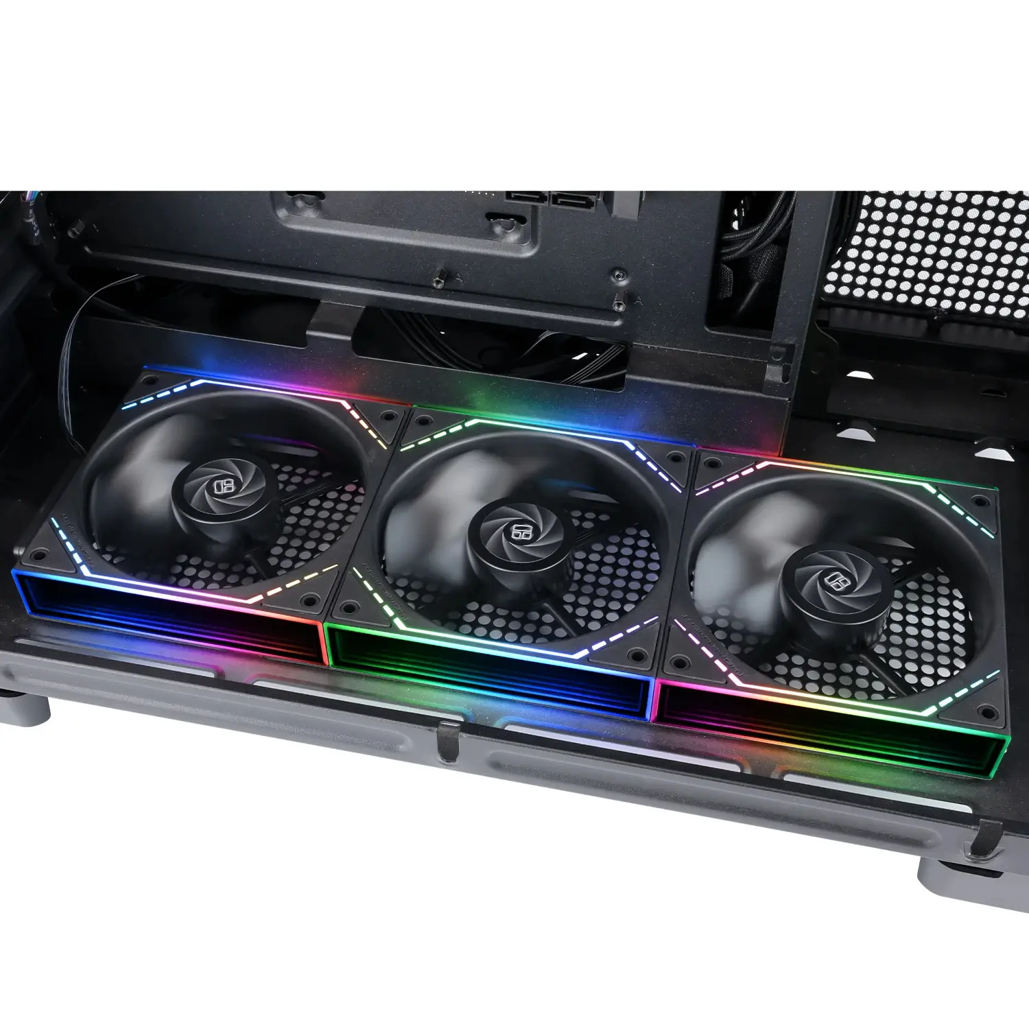 Thermalright Комплект вентилатори Fan Pack 3-in-1 3x120mm - TL-M12QR x 3 - Reverse, Infinity Mirror, Daisy-Chain, A-RGB - image 9