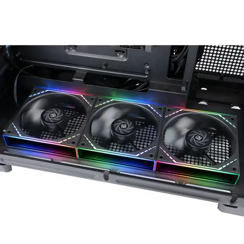 Thermalright Комплект вентилатори Fan Pack 3-in-1 3x120mm - TL-M12QR x 3 - Reverse, Infinity Mirror, Daisy-Chain, A-RGB - image 9