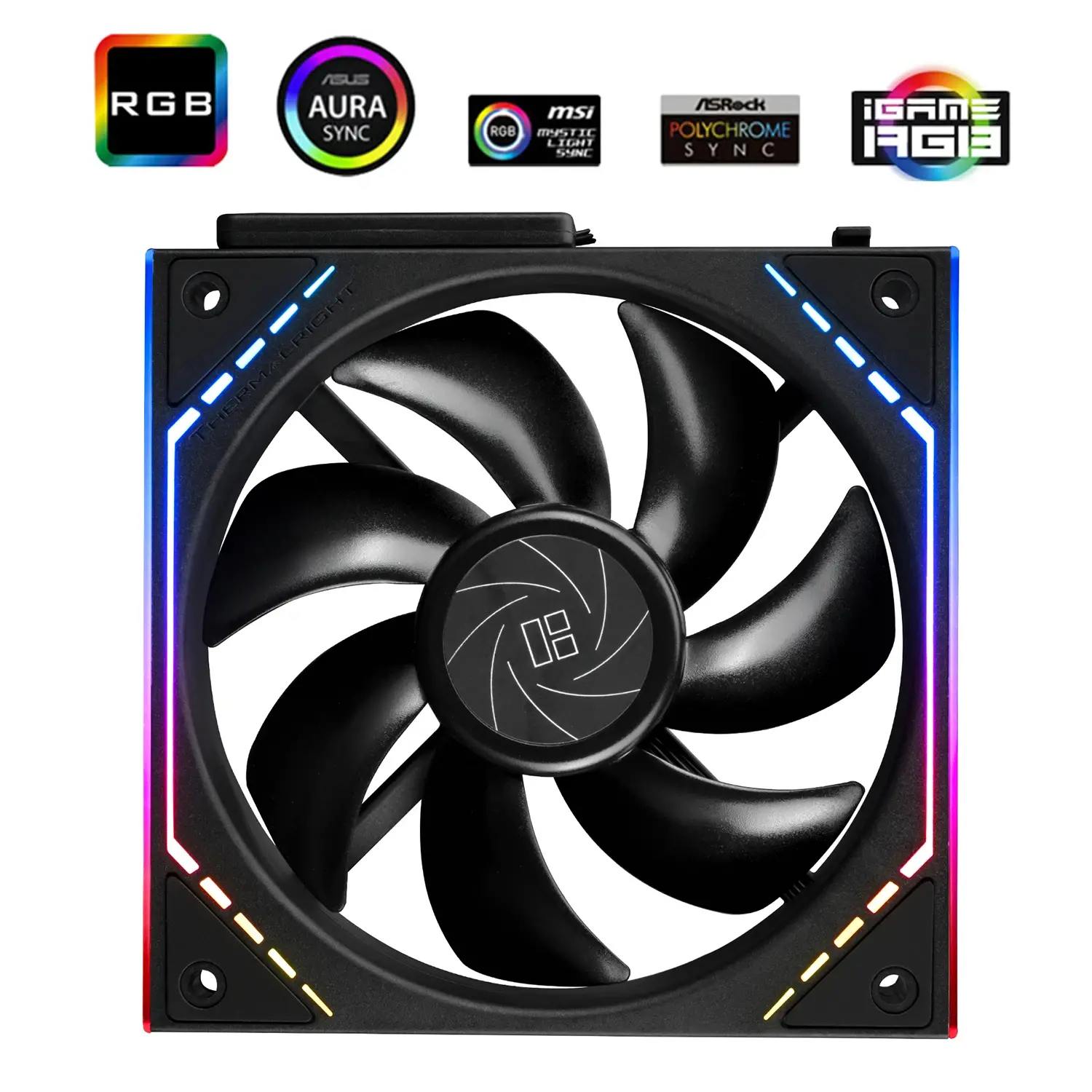Thermalright Комплект вентилатори Fan Pack 3-in-1 3x120mm - TL-M12Q x 3 - Infinity Mirror, Daisy-Chain, A-RGB - image 2