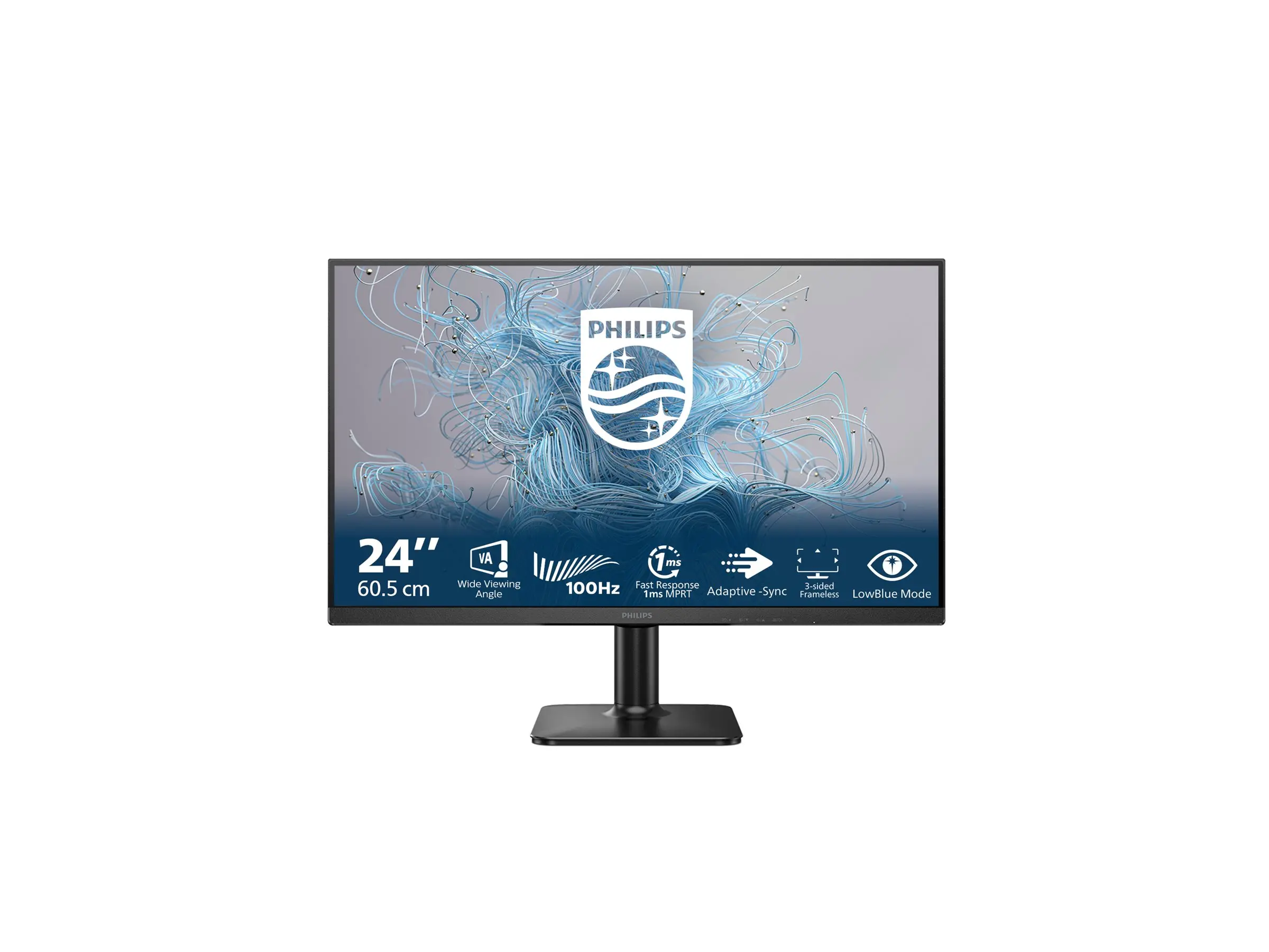 Monitor, Philips 24E2N1100LB, 23.8" VA WLED, 1920x1080@100Hz, 4ms GtG, 1ms MPRT, 250cd m/2, 4000:1, Mega Infinity DCR, Adaptive Sync, FlickerFree